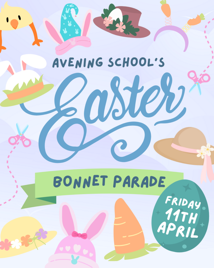 Avening school easter bonnet parade