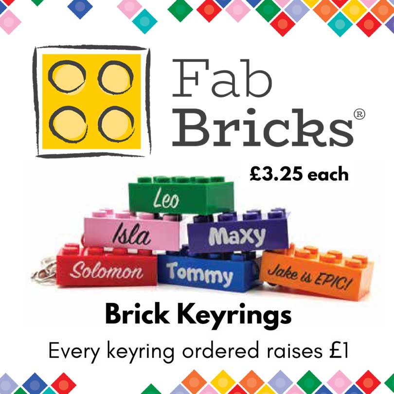 Brick keyrings fab bricks