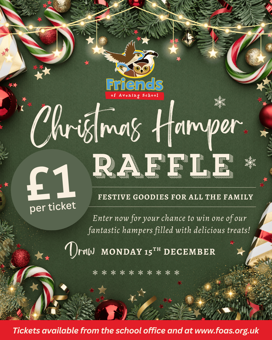 Christmas Raffle Ticket 2025 - Friends of Avening School
