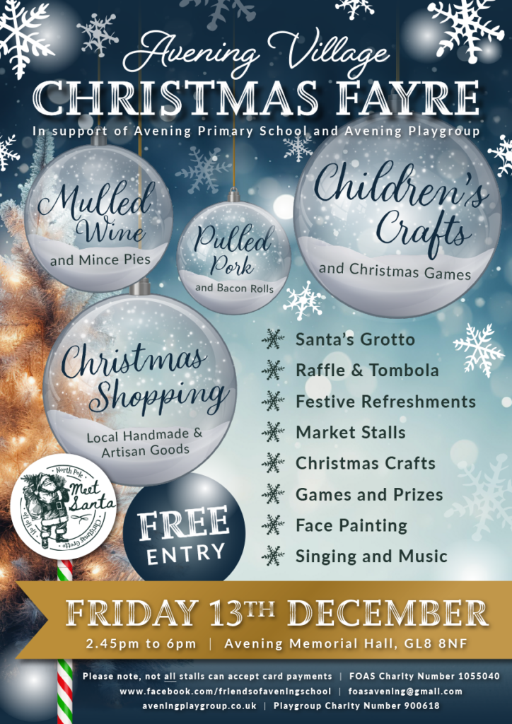Foas christmas fayre poster