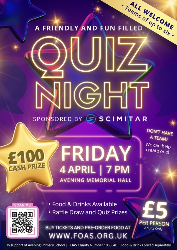 Foas quiz night april 2025 2